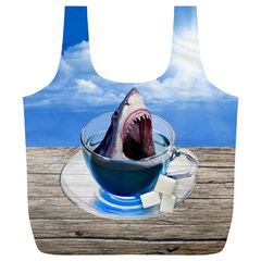 Cup Of Tea Full Print Recycle Bags (l)  by Valentinaart