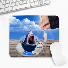 Cup Of Tea Large Mousepads by Valentinaart