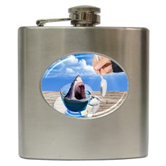 Cup Of Tea Hip Flask (6 Oz) by Valentinaart