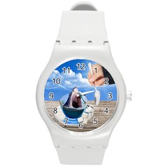 Cup Of Tea Round Plastic Sport Watch (m) by Valentinaart