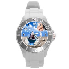 Cup Of Tea Round Plastic Sport Watch (l) by Valentinaart