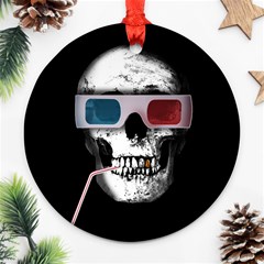 Cinema Skull Ornament (round) by Valentinaart