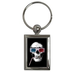 Cinema Skull Key Chains (rectangle)  by Valentinaart