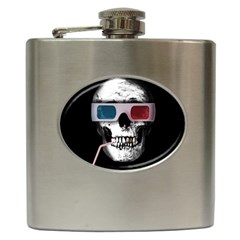 Cinema Skull Hip Flask (6 Oz) by Valentinaart