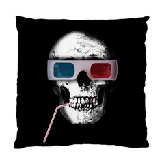 Cinema Skull Standard Cushion Case (two Sides) by Valentinaart