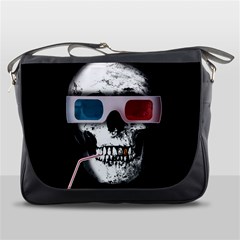 Cinema Skull Messenger Bags by Valentinaart