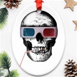 Cinema Skull Ornament (Oval) Front