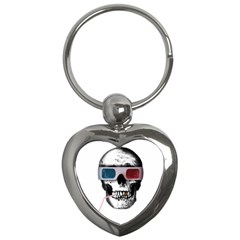 Cinema Skull Key Chains (heart)  by Valentinaart