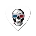 Cinema Skull Heart Magnet Front