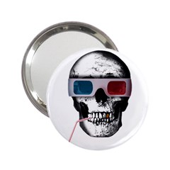 Cinema Skull 2 25  Handbag Mirrors by Valentinaart