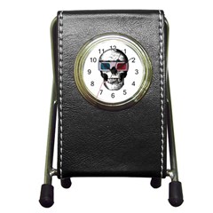 Cinema Skull Pen Holder Desk Clocks