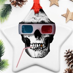 Cinema Skull Star Ornament (two Sides) by Valentinaart