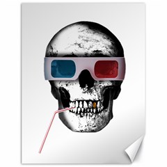 Cinema Skull Canvas 18  X 24   by Valentinaart