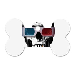 Cinema Skull Dog Tag Bone (two Sides) by Valentinaart