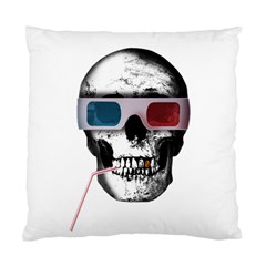 Cinema Skull Standard Cushion Case (two Sides) by Valentinaart