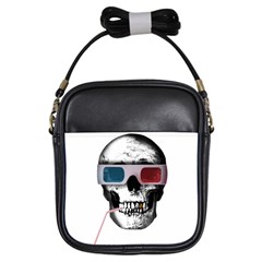 Cinema Skull Girls Sling Bags by Valentinaart