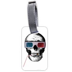 Cinema Skull Luggage Tags (one Side)  by Valentinaart