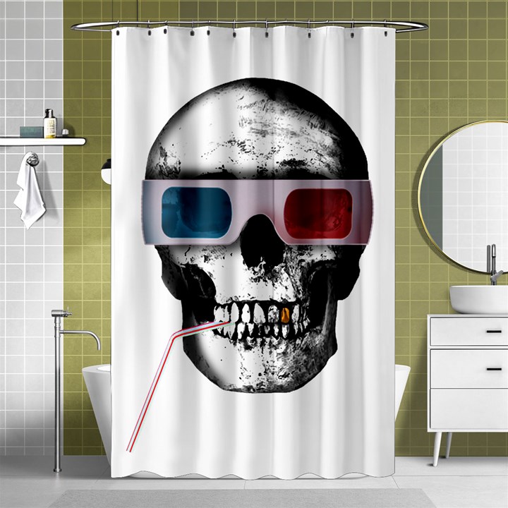 Cinema Skull Shower Curtain 48  x 72  (Small) 