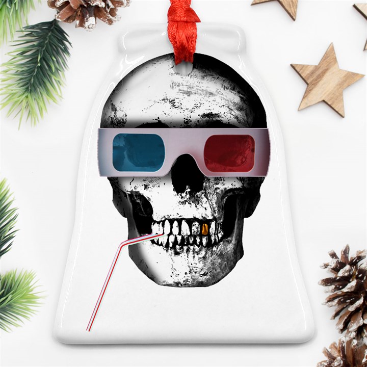 Cinema Skull Bell Ornament (Two Sides)