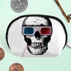 Cinema Skull Accessory Pouches (medium)  by Valentinaart