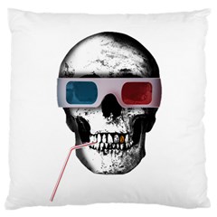 Cinema Skull Standard Flano Cushion Case (one Side) by Valentinaart