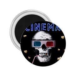 Cinema Skull 2 25  Magnets by Valentinaart