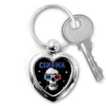 Cinema Skull Key Chains (Heart)  Front