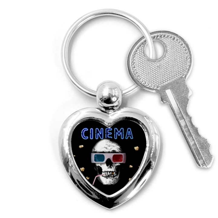 Cinema Skull Key Chains (Heart) 