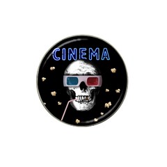 Cinema Skull Hat Clip Ball Marker (4 Pack) by Valentinaart