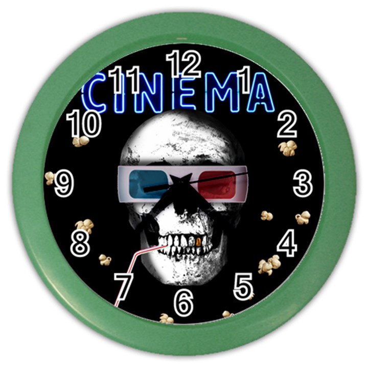 Cinema Skull Color Wall Clocks