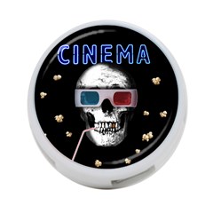 Cinema Skull 4-port Usb Hub (one Side) by Valentinaart