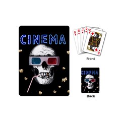 Cinema Skull Playing Cards (mini)  by Valentinaart