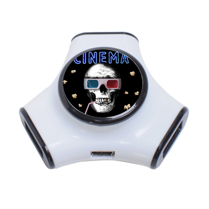 Cinema Skull 3-Port USB Hub