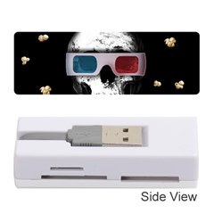 Cinema Skull Memory Card Reader (stick)  by Valentinaart