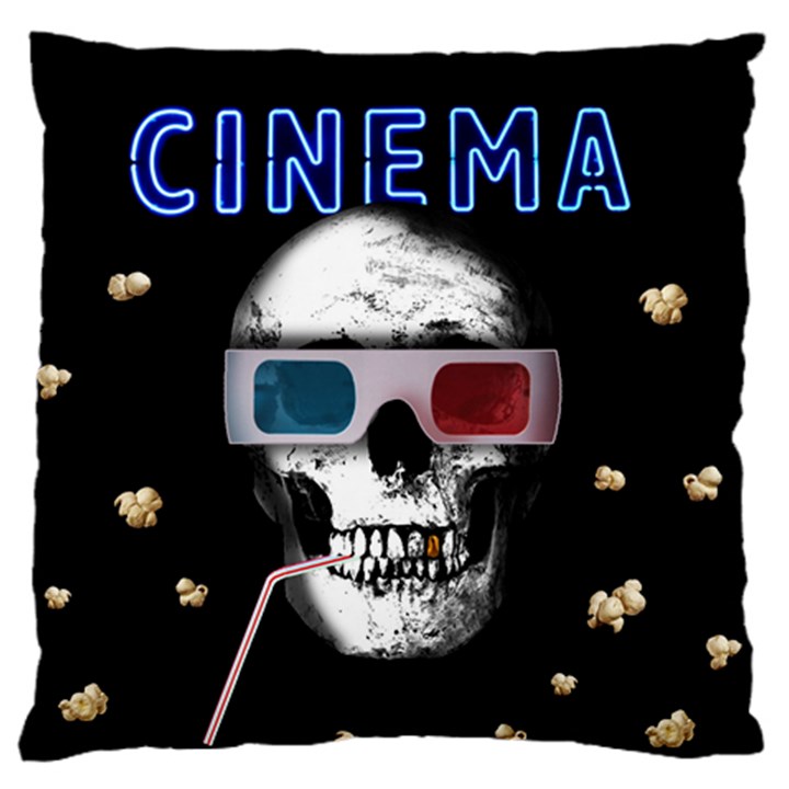 Cinema Skull Large Cushion Case (Two Sides)