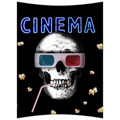 Cinema Skull Back Support Cushion by Valentinaart