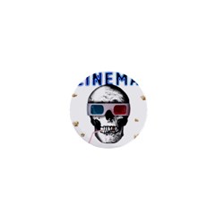 Cinema Skull 1  Mini Buttons