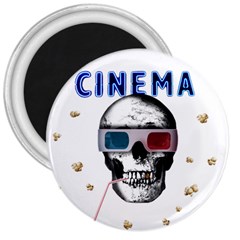 Cinema Skull 3  Magnets