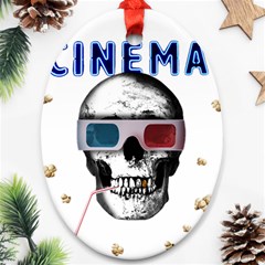 Cinema Skull Ornament (Oval)