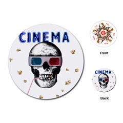 Cinema Skull Playing Cards (Round) 