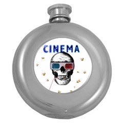 Cinema Skull Round Hip Flask (5 oz)