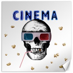 Cinema Skull Canvas 12  x 12  