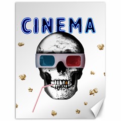 Cinema Skull Canvas 12  x 16  