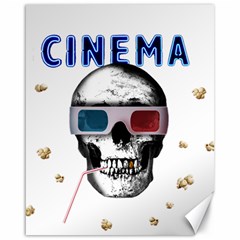 Cinema Skull Canvas 16  x 20  