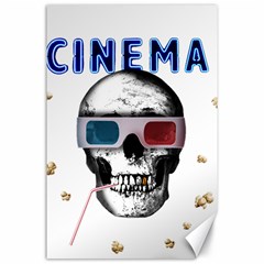 Cinema Skull Canvas 24  x 36 