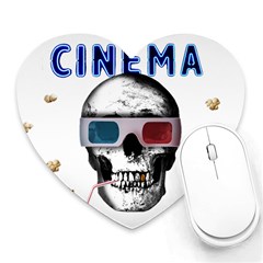 Cinema Skull Heart Mousepads