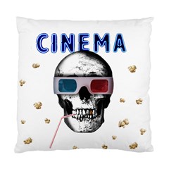 Cinema Skull Standard Cushion Case (two Sides) by Valentinaart