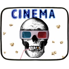 Cinema Skull Double Sided Fleece Blanket (Mini) 