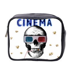 Cinema Skull Mini Toiletries Bag 2-side by Valentinaart