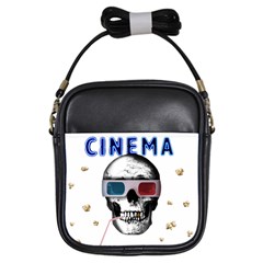 Cinema Skull Girls Sling Bags